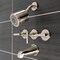 Kingston Brass KBX8138CML Three-Handle Tub and Shower Faucet, Brushed Nickel KBX8138CML - alternate 2